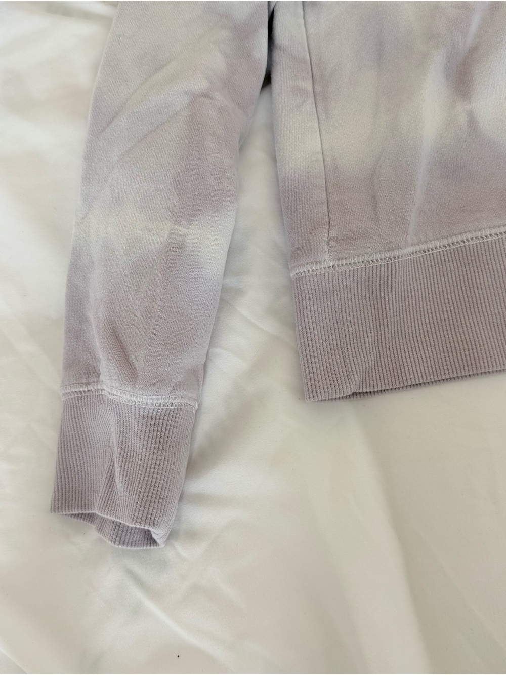 Joy Lab Grey Purple Tie Dye Crewneck Sweatshirt Pullover - Picture 5 of 6